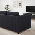 VIMLE Corner sofa, 5-seat, Saxemara black-blue