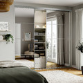 AULI/SKYTTA Sliding door combination, aluminium/mirror glass, 251x240 cm