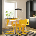 LYCKAN Chair, yellow/birch veneer