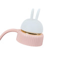 Desk LED Lamp Cat, battery-operated, pink
