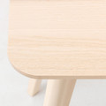 LISABO Side table, ash veneer, 45x45 cm