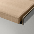 KOMPLEMENT Pull-out tray with shoe insert, white stained oak effect/light grey, 50x58 cm