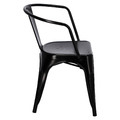 Dining Chair Paris Arms, black