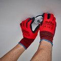 Nitrile General Handling Gloves Size L, red