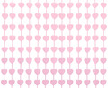 Fringe Deco Curtain 100x200cm Hearts, pink