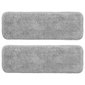 PEPPRIG Microfibre pad for flat mop, grey, 10x29 cm