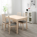 EKEDALEN Extendable table, birch, 120/180x80 cm