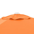 HÖGÖN / IGGÖN Parasol with base, bright orange/dark grey, 270 cm