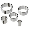 LÄTTBAKAD Cookie cutter, set of 5  silver-colour