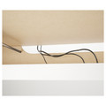 MALM Desk with pull-out panel, white, 151x65 cm
