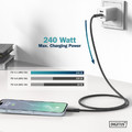 DIGITUS USB silicone cable, USB 40Gbps, 1m, black