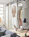 HASVIK Pair of sliding doors, white, 200x236 cm