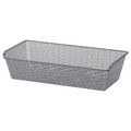 KOMPLEMENT Mesh basket, dark grey, 75x35 cm
