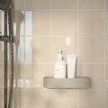 FLORSJÖN Shower shelf, beige, 25x5 cm