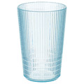 KALLSINNIG Glass, plastic/blue, 38 cl