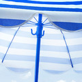 STRANDÖN Parasol, blue/white, 140 cm