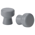 ODLINGSGRÄNS Knob, grey, 27 mm