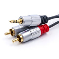 Qoltec Cable 2xRCA Mini Jack 3.5mm