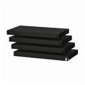BROR Shelf, black, 64x39 cm, 4 pack