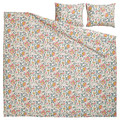 DAGGSALVIA Duvet cover and 2 pillowcases, multicolour/floral pattern, 200x200/50x60 cm