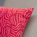 SANDMOTT Cushion, bright red/bright pink, 30x58 cm