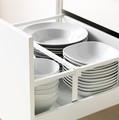 METOD Kitchen, white Maximera/Bodbyn grey, 240x60x228 cm
