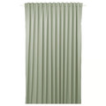 BENGTA Block-out curtain, 1 piece, green/with heading tape, 210x300 cm