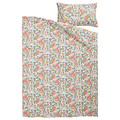 DAGGSALVIA Duvet cover and pillowcase, multicolour/floral pattern, 150x200/50x60 cm