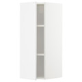 METOD Wall cabinet with shelves, white/Ringhult white, 30x80 cm