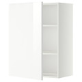 METOD Wall cabinet with shelves, white/Ringhult white, 60x80 cm