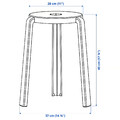 IBBARBO Stool, turquoise