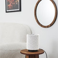 Table Lamp with Boucle Shade, white