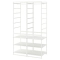 JONAXEL Shelving unit with clothes rail, 99x51x173 cm