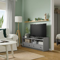 HAUGA TV bench, grey, 138x36x54 cm
