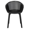 Set of 4 Chairs Dacun, in-/outdoor, black