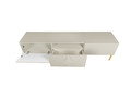 TV Cabinet Nicole 200 cm, cashmere, gold legs