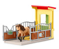 Schleich Pony Box with Iceland Pony Stallion 3+
