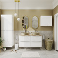 GoodHome Countertop Wash-basin Samal, ceramic, 40 cm, beige
