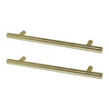 GoodHome Kitchen Door Handle Annato, brass effect, 220 mm, 2 pack