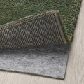 STOENSE Rug, low pile, green, 133x195 cm