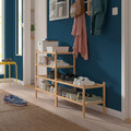 VASSKÄR Hallway furniture, set of 3, bamboo