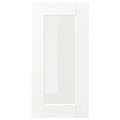 ENKÖPING Glass door, white wood effect, 30x60 cm