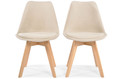 Upholstered Dining Chair Bolonia Lux, beige