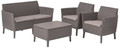 Outdoor Furniture Set SALEMO, cappuccino