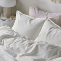 ÄNGSLILJA Duvet cover and 2 pillowcases, white, 200x200/50x60 cm