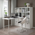 KALLAX / LAGKAPTEN Desk combination, white, 147x179x147 cm