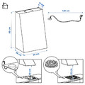 FIVELSBO Wall mounted extractor hood, IKEA 300 black, 56 cm