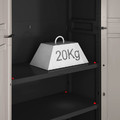 Outdoor/Workshop High Cabinet Pro High, black-grey