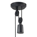 GoodHome Pendant Lamp Yarra E27, black