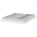 KOMPLEMENT Pull-out tray with insert, white, 50x58 cm